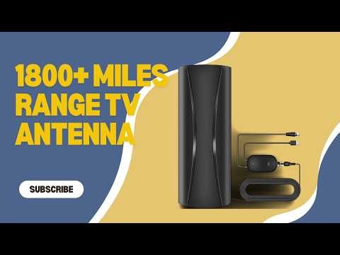 1800+ Miles Range Digital TV Antenna – Enjoy Free HD Channels with Superior Signal Reception!
