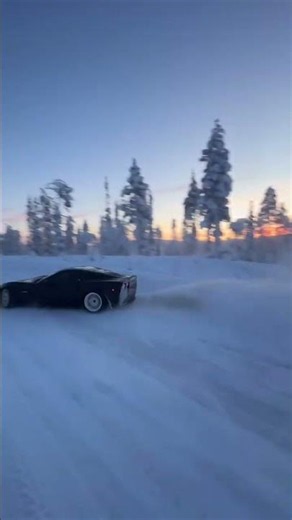 I think drifting a car on snow is much easier, and this drift video looks amazing too.