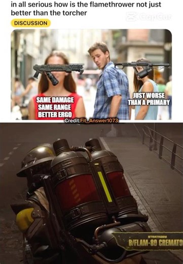 Iirc flamethrower gets much better damage than the torcher - Helldivers 2 #helldivers2 #shorts