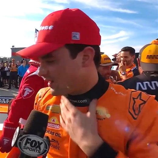 The moment he's been waiting for 🥹 Hear from race winner Pato O'Ward in Victory Lane. | NTT INDYCAR SERIES