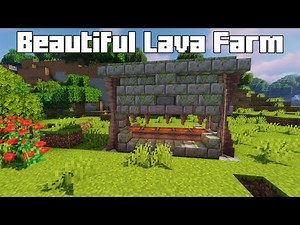 Beautiful Lava Farm Build in Minecraft 🔥