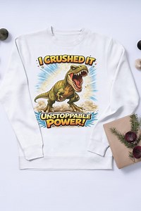 Funny T Rex T Shirt Design, I Crushed It Dinosaur Shirt, Unstoppable Power Quote Tee, Cool Dino Graphic, Aesthetic Dinosaur Shirt - Etsy Canada