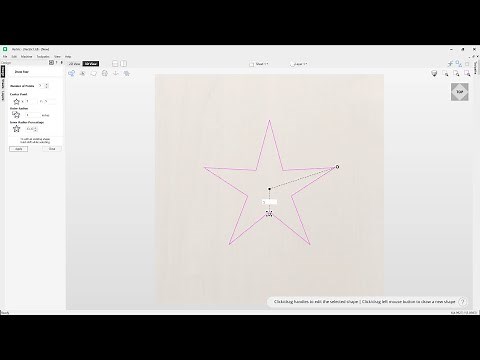 How to draw a star in Vectric software | Creating Vectors | V12 Tutorials