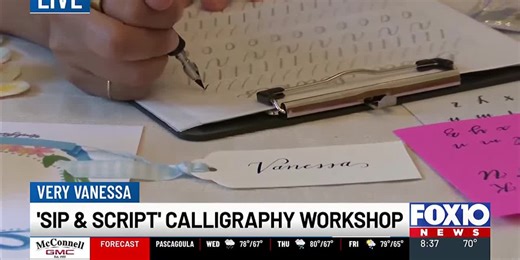 Modern Calligraphy Workshop with Sip & Script