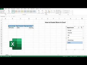 How to Create Slicers in Excel