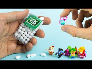 Making FALL GUYS with Tic Tacs & Polymer Clay