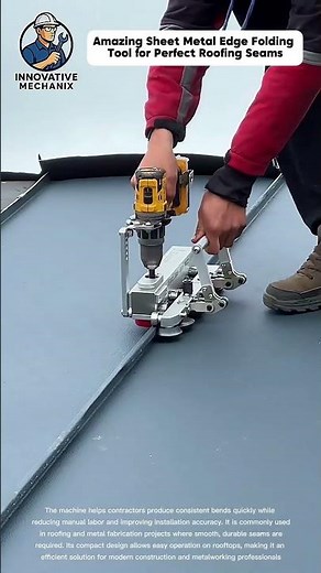 Amazing Sheet Metal Edge Folding Tool for Perfect Roofing Seams