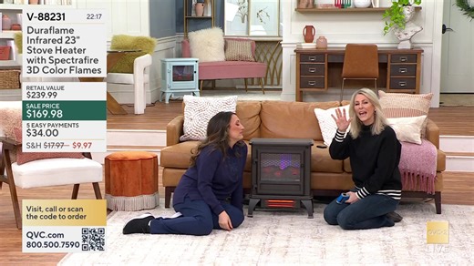 You are watching Duraflame - Heaters on QVC2®. Shop the show, here: https://qvc.co/shopqvc2december2025 | QVC Live