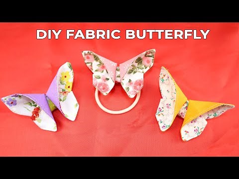 Fabric butterflies out of Scraps! // DIY Fabric Butterfly Tutorial and Free Pattern