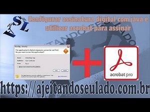 Configurando assinatura digital | Configurar java para assinatura digital