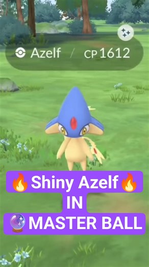 Shiny Azelf In Master Ball 🔥🔥🔥 #pokemongo #shiny #catch