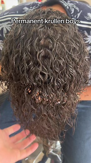 Permanent krullen voor half lange haar