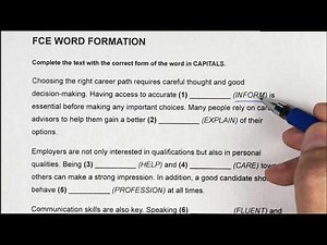 FCE Word Formation Explained (B2 First) | Full Exercise + Grammar Tips