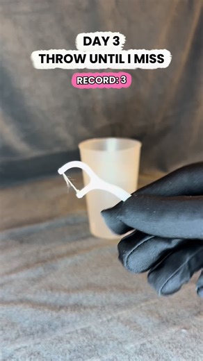 Day 3: Throw until I miss. Record in danger? 🎯🏆