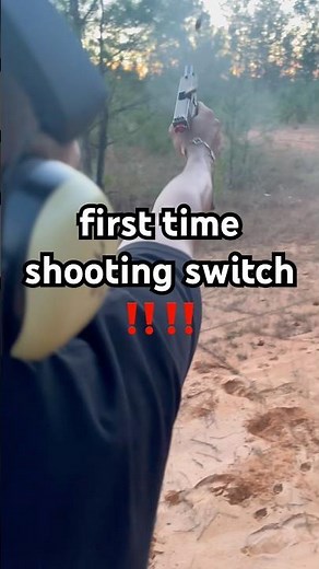 first time shooting switch #glocks #switch #viral