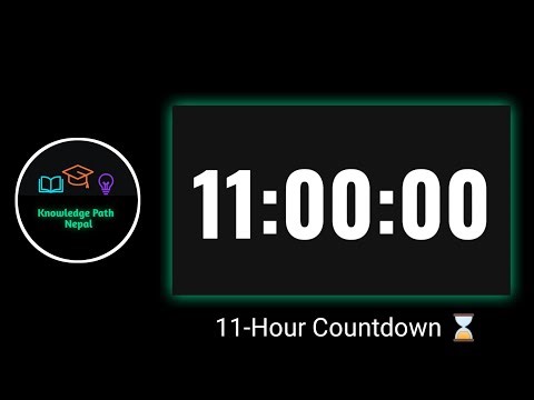 11 Hour Long Study Timer Deep Focus Countdown #knowledgepathnepal