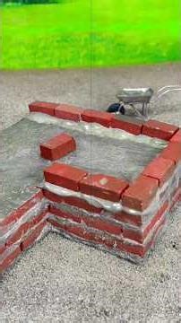 How to build a two story mini house from stone and mini brick #diy #house #shot #house