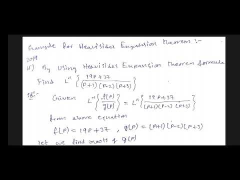 Heaviside Expansion Theorem Example | V Unit | 10 Marks Question in 2019 paper | SK University