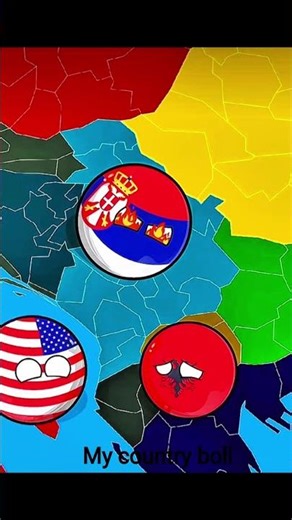 Albania vs Serbia in nuttshell 💀😱 (Part 1) #countryballs #geography #viralshorts #shorts
