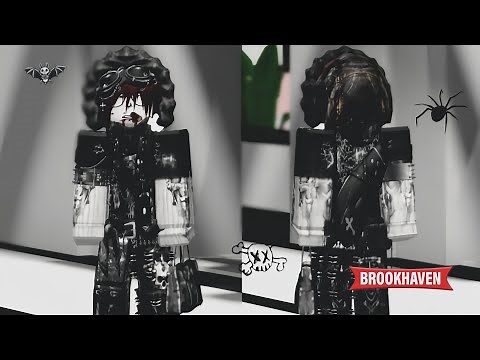 BROOKHAVEN🏡 BLACK EMO AVATAR FOR BOY SIMPLE - BROOKHAVEN OUTFIT EMO HITAM