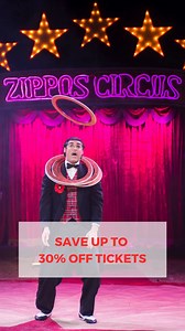 ✨ Zippos Circus opens in Blackheath London next week. 🎪 Book online with promo code FBH40 to save up to 30% off tickets! ✨ | Zippos Circus