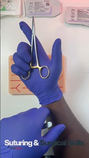 How to handle your needle holder. From our live suturing course with ‪@mysuture‬ #medical #meded