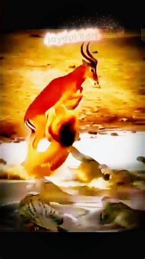 Lion Hunts Deer… But the Ending Will Shock You! 😱🦁🐊