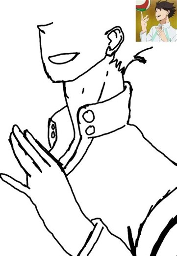 Drawing of Oikawa