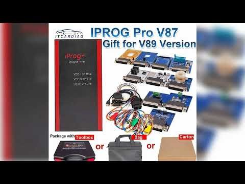 A must-have product! IPROG V87 Iprog pro v89 Iprog+ Full Adapters with Calculator Ecu Key Programm