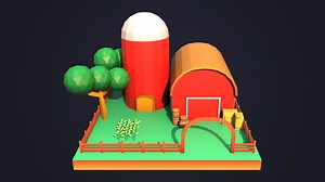 Low Poly Farm by Egideon