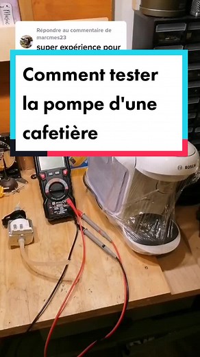 Comment tester la pompe d'une cafetière