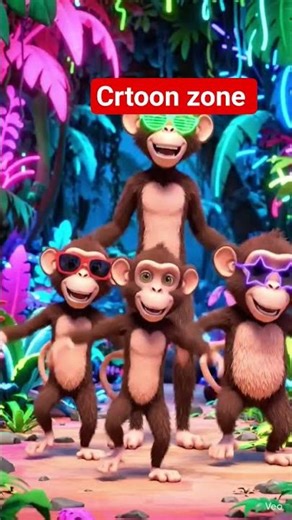 Funny Monkey Dance Party! 🐒🕺 3D Kids Animation Fun! 🎶