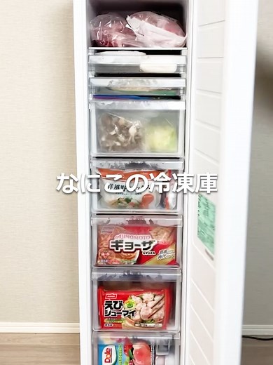 アイリスオーヤマのスリム冷凍庫で賢く収納