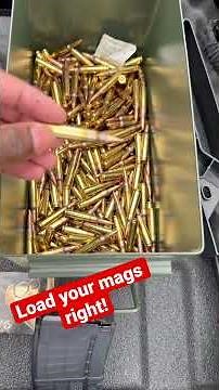 How to PROPERLY load an AR magazine
