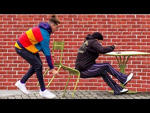 Double Chair Pulling Prank