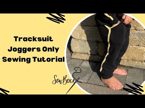 Easy DIY Kids Sweat Pants Lowland Kids Tracksuit (Jogger Only) sew Along Tutorial With Easy Binding