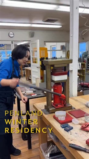 Amazing things are happening on the mountain. Check our feed and stories all month as we share what our winter residents are getting up to. Penland’s Winter Residency program is a competitive, short-term residency for artists seeking to work independently in one of our 16 studios during Penland’s quiet season. Shared studio access is provided to a small number of artists during each two-week session session; we invite enough people to encourage conversation and creative camaraderie, but not so m