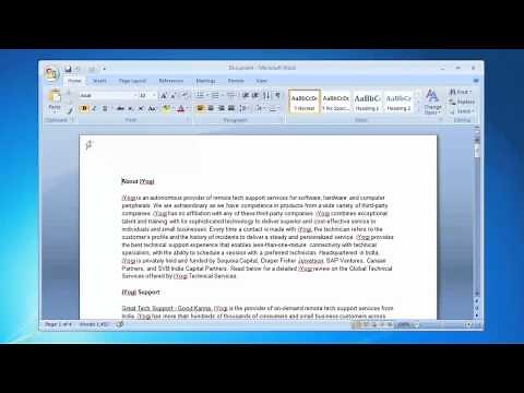 How to set margins in MS Word 2007