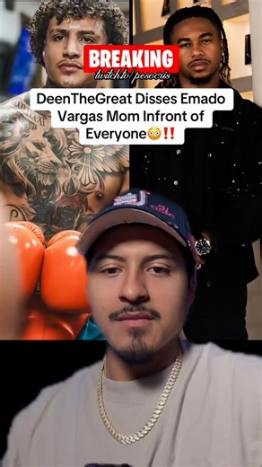 pesocris on Instagram: "DeenatheGreat DISSES Amado Vargas’s Mom at the press conference and it gets wild 😳‼️ #pesocris #deenthegreat #amadovargas #boxing #misfitsboxing"