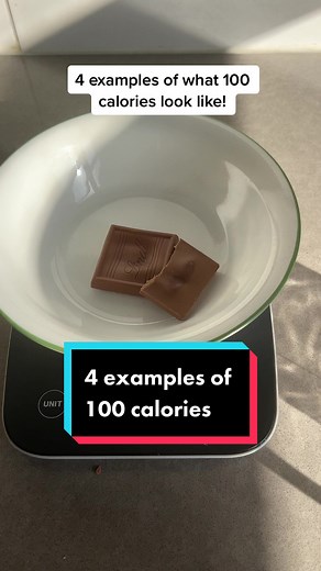 What a 100 calories look like. #caloriedeficit #calorie #calories #100calories #nutrition #diet #food #foodie #foodtiktok