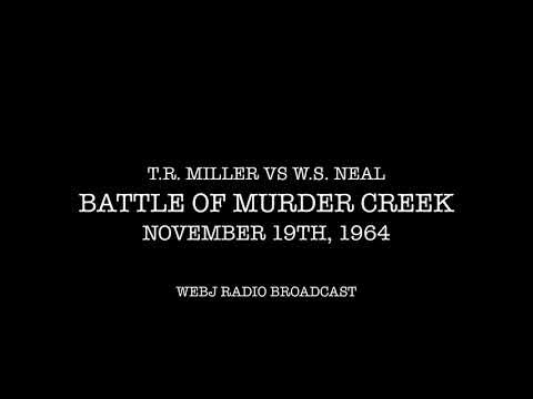 1964 - T.R. Miller vs W.S. Neal - WEBJ Radio Broadcast by Gene Cashman