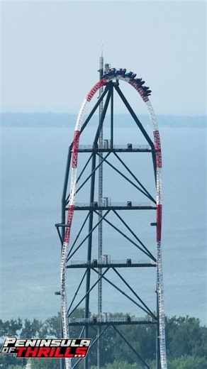 Peninsula Of Thrills on Instagram: "The World’s Tallest Coaster 🎢 ❅ Follow ୨⎯ @peninsula.of.thrills ⎯୧ for daily coverage on everything roller coasters, amusement parks, Kings Island, and Cedar Point! ❅ Join our discord server! https://discord.gg/PCQgfFfgaA ❅ Drone Disclaimer: All drone content is taken off park property with FAA-compliant equipment. Zoom is used; drone was farther than it looks. FAA-registered, TRUST-certified. Message for flight info or drone path. ❅ #Rollercoaster #Rollercoa
