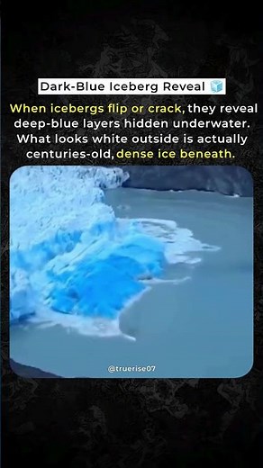 Dark-Blue Iceberg Reveal... #shorts #viralvideo #youtubeshorts