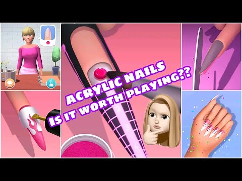 Acrylic Nails | Nail Salon Game Play | Voice Over | Fun game or Boring game? |