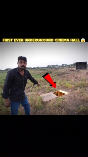 SECRET UNDERGROUND CINEMA HALL 😱 #adventure #challenge #cinema #underground #viral #shorts