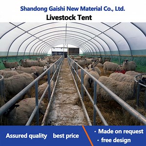 [Hot Item] Portable Steel Structure Frame Farm Sheds Animal Houses PVC Canopy Cattle Tent