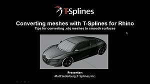 Converting meshes to T-Splines (webinar)