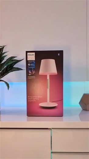Meet the #PhilipsHue Go table lamp: your portable light companion, now in sleek black and classic white! #hue #smartlighting #smarthome #portablelamp | Philips Hue