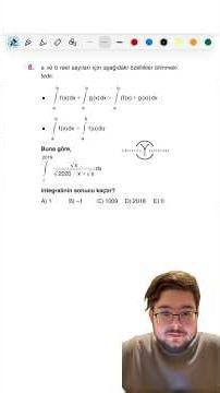 Alın Size Zor İntegral Sorusu 🔥 | #yks #ayt #integral #matematik #geometri