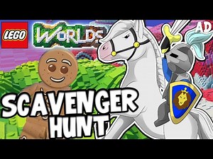 ​ EPIC SCAVENGER HUNT!! - LEGO WORLDS! W/CaptainSparklez